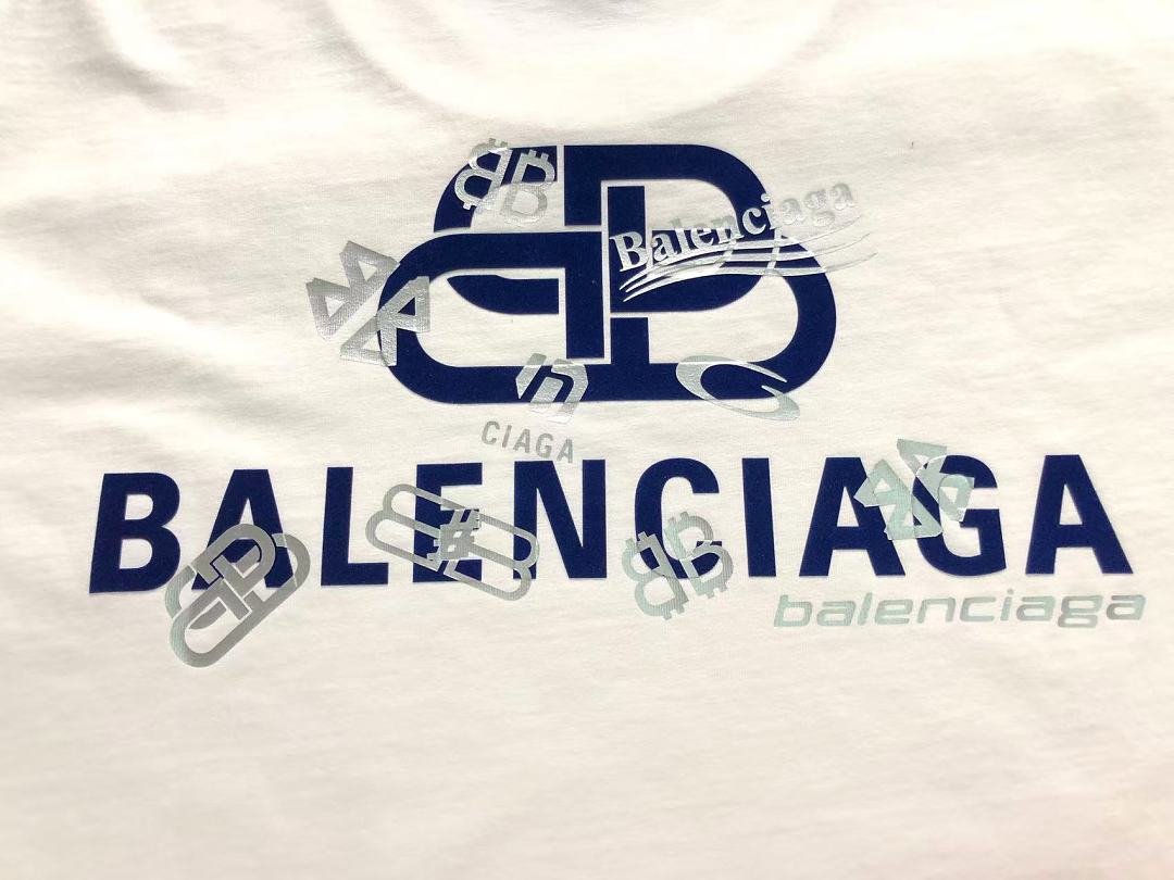 Balenciaga 128 B⭐L⭐⭐⭐IA⭐A T-SHIRT 5252505147 (Im 170Cm 60Kg I Wear Size L In The Phot) - Image 9