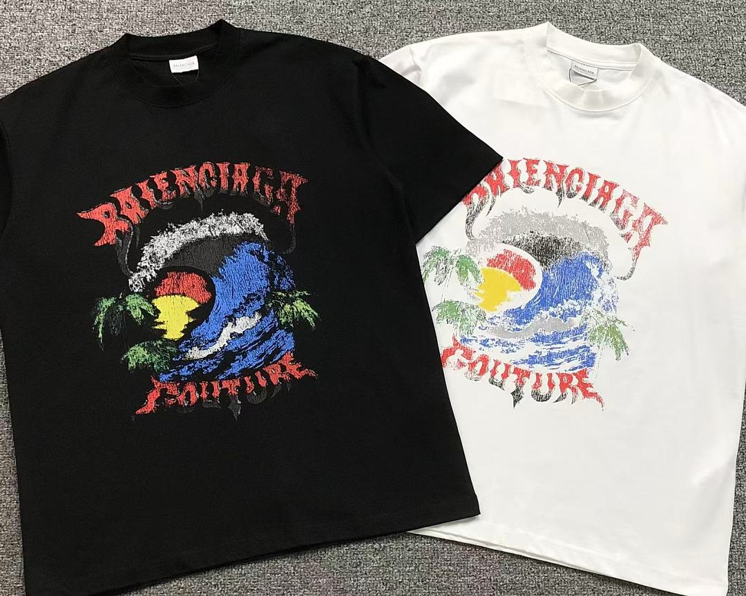 Balenciaga 129 B⭐L⭐⭐⭐IA⭐A T-SHIRT 3206171821 (Im 170Cm 60Kg I Wear Size S In The Phot) - Image 6