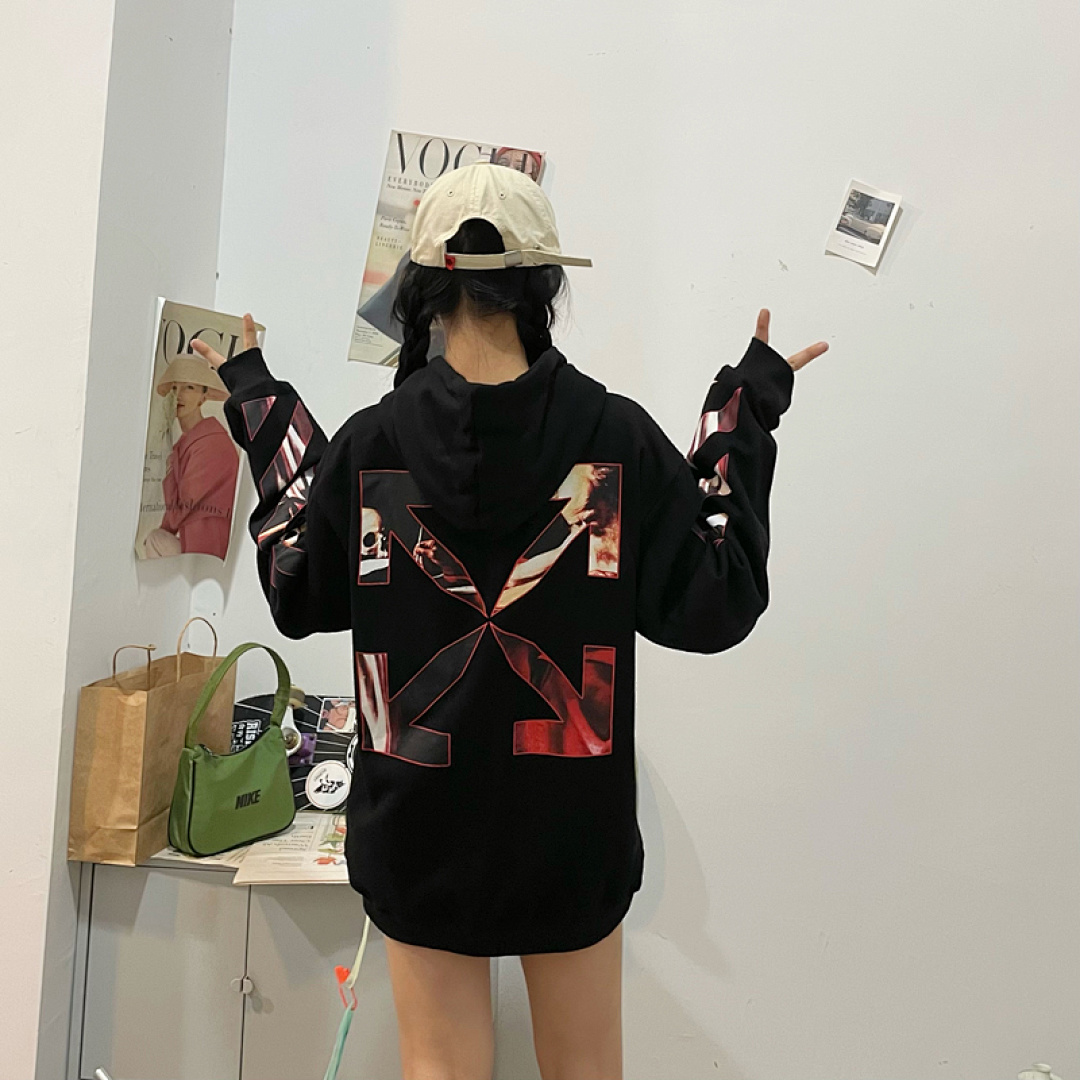 Off-White 129 OFF-WHITE (WHITE HOODIE) - Image 21
