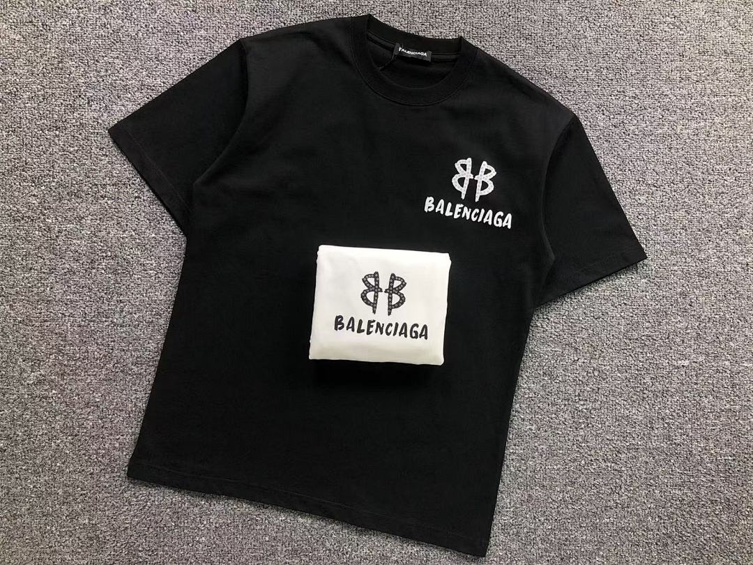 Balenciaga 115 B⭐L⭐⭐⭐IA⭐A T-SHIRT 3103235120 (Im 170Cm 60Kg I Wear Size S In The Phot) - Image 16