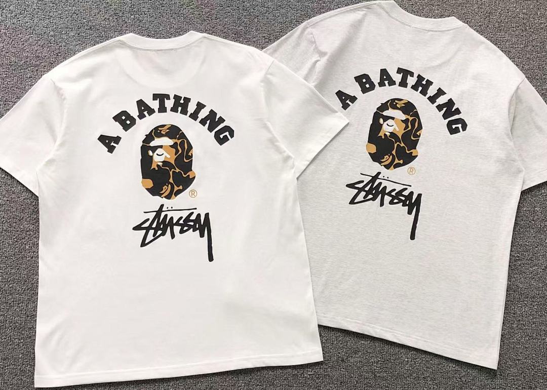 Bape 85 STUSSY BAPE T-SHIRT 3104111731 (Im 170Cm 60Kg I Wear Size M In The Phot) - Image 6