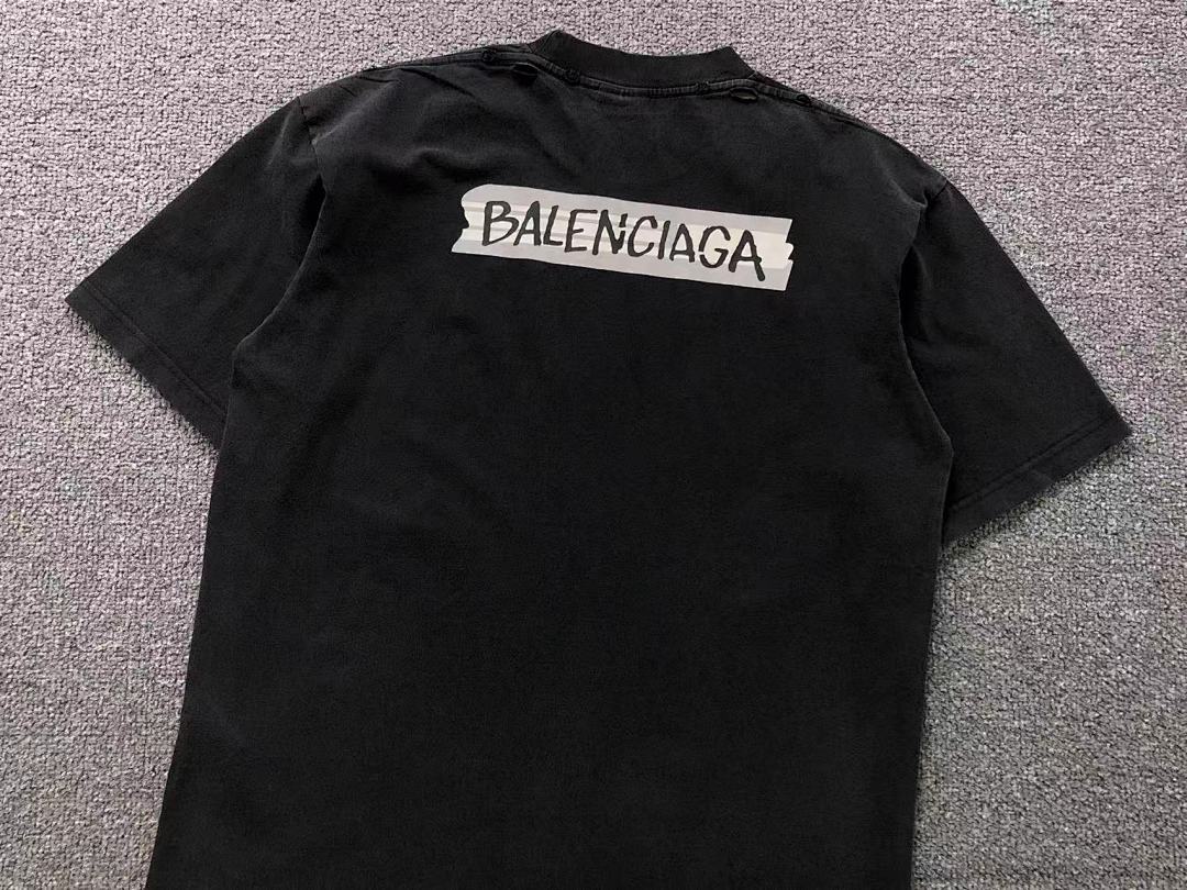 Balenciaga 125 B⭐L⭐⭐⭐IA⭐A T-SHIRT 3203242421 (Im 170Cm 60Kg I Wear Size S In The Phot) - Image 11