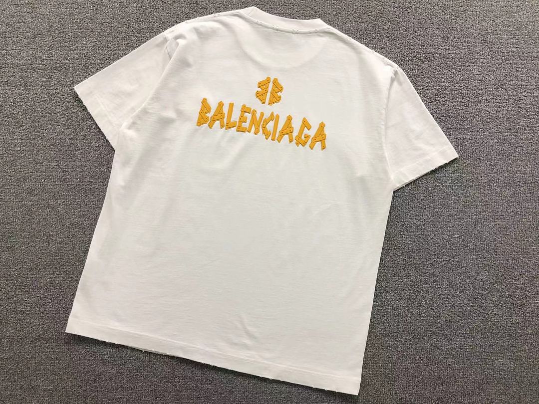 Balenciaga 128 B⭐L⭐⭐⭐IA⭐A T-SHIRT 42042909133 (Im 170Cm 60Kg I Wear Size 2XL In The Phot) - Image 8