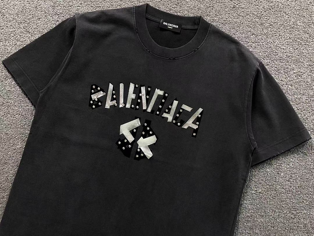 Balenciaga 128 B⭐L⭐⭐⭐IA⭐A T-SHIRT 3205060521 (Im 170Cm 60Kg I Wear Size L In The Phot) - Image 9