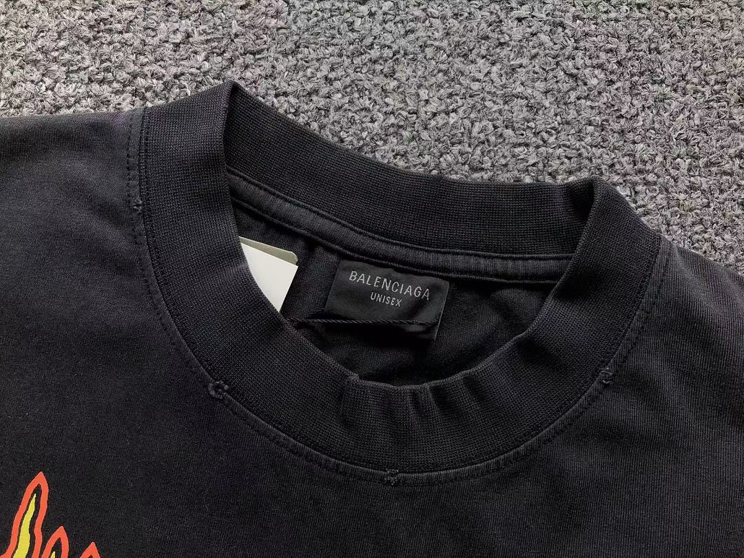 Balenciaga 125 B⭐L⭐⭐⭐IA⭐A T-SHIRT 3205030721 (Im 170Cm 60Kg I Wear Size S In The Phot) - Image 12
