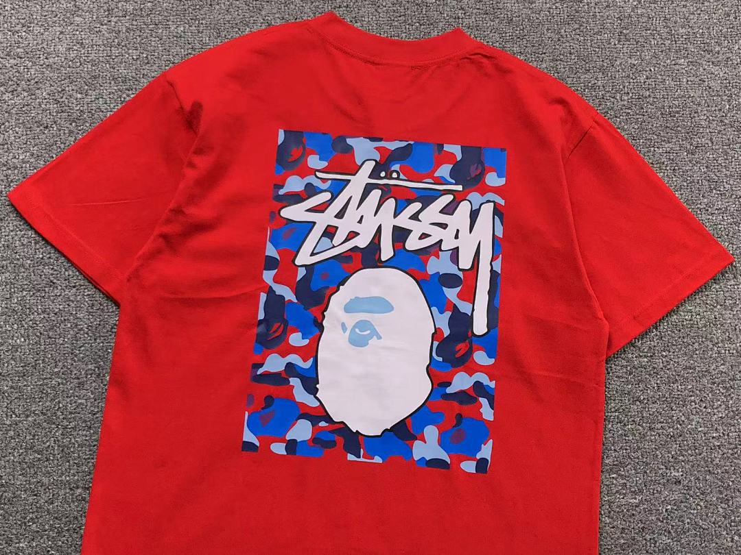 Bape 78 BAPE STUSSY T-SHIRT 1102090442 (Im 170Cm 55Kg I Wear Size S In The Phot) - Image 20