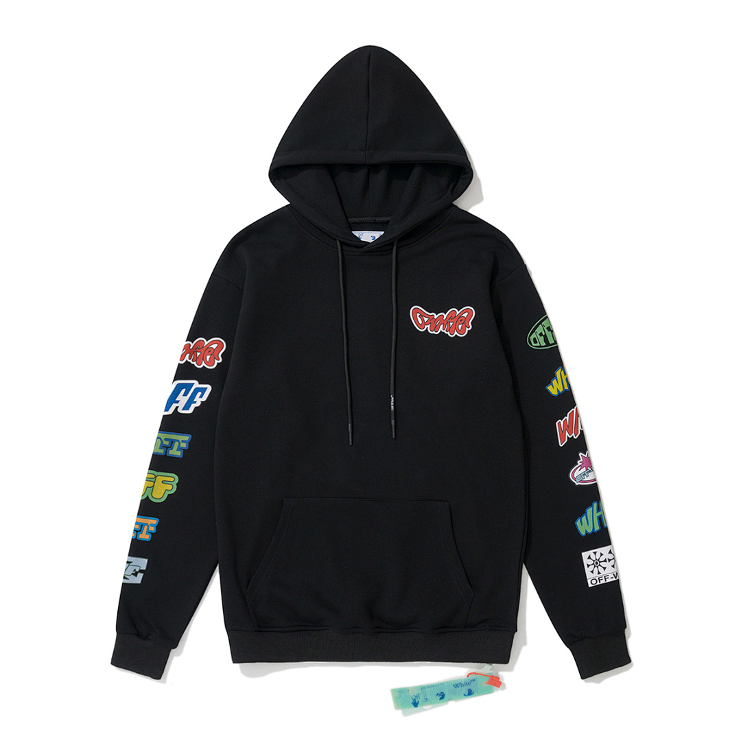 Off-White 129 OFF-WHITE (WHITE HOODIE) - Image 3