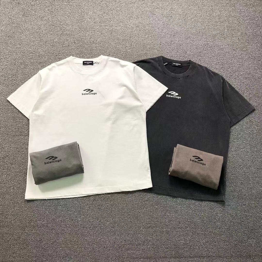 Balenciaga 129 B⭐L⭐⭐⭐IA⭐A T-SHIRT 42061613133 (Im 170Cm 60Kg I Wear Size 2XL In The Phot)
