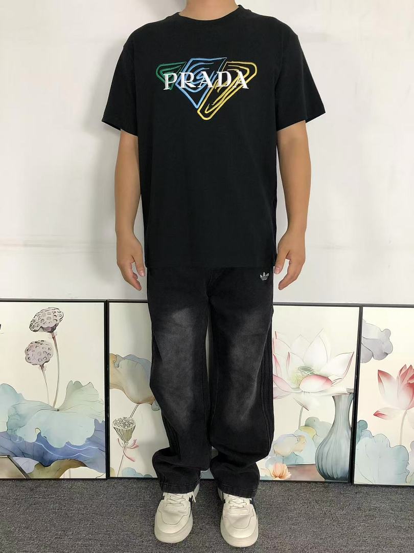 Prada 125 P⭐A⭐A T-SHIRT 2208034415 (Im 170Cm 60Kg I Wear Size S In The Phot) - Image 3