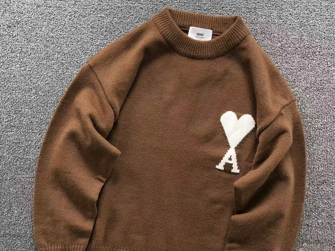 AMI 138 AMI SWEATER 3110071117 (Im 170Cm 60Kg I Wear Size S In The Phot) - Image 8