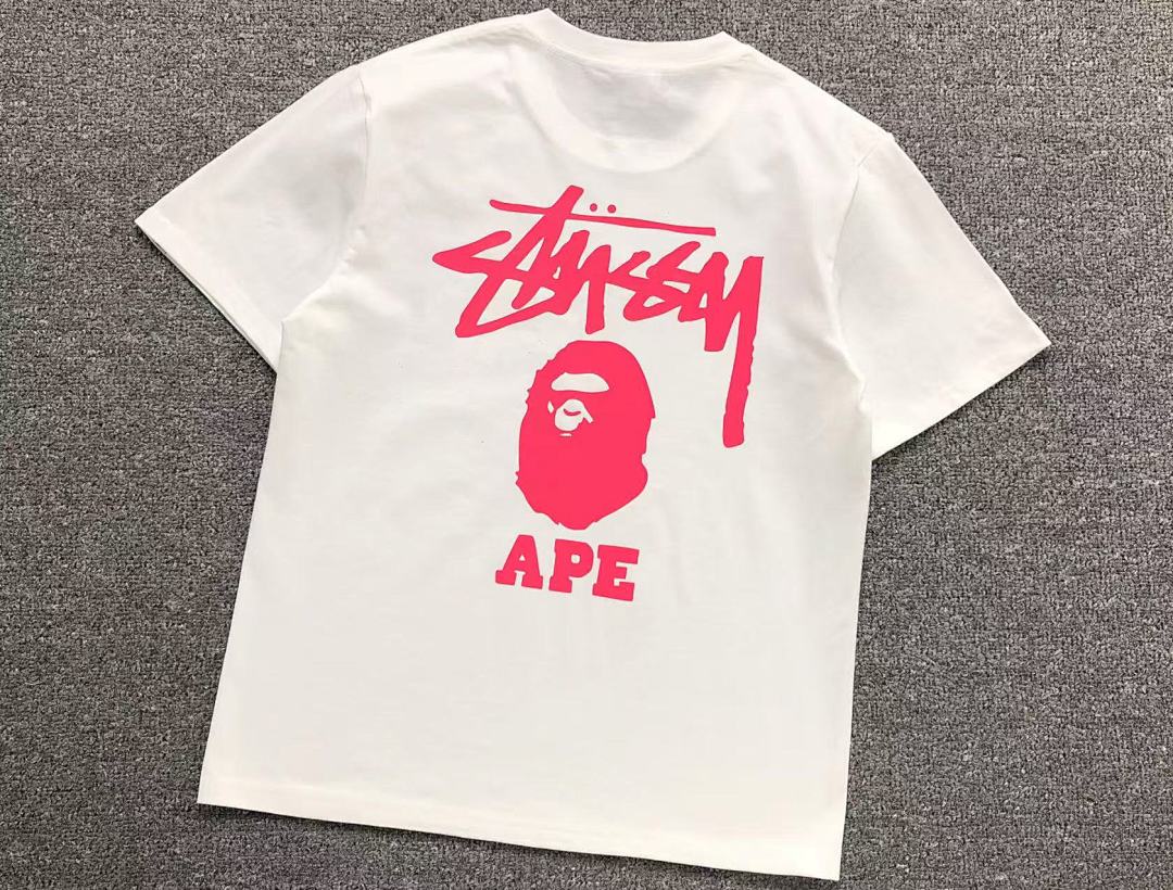 Bape 79 BAPE STUSSY T-SHIRT 411182242 (Im 170Cm 57Kg I Wear Size S In The Phot) - Image 19