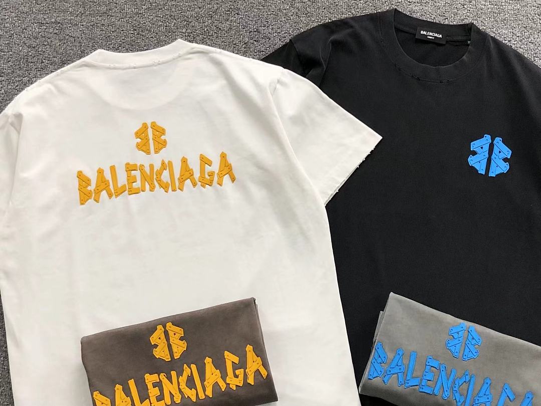 Balenciaga 128 B⭐L⭐⭐⭐IA⭐A T-SHIRT 42042909133 (Im 170Cm 60Kg I Wear Size 2XL In The Phot) - Image 6