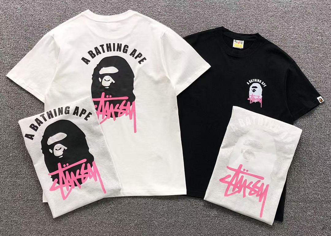 Bape 85 BAPE STUSSY T-SHIRT 4105171717 (Im 170Cm 60Kg I Wear Size S In The Phot) - Image 5