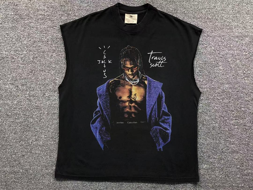 Travis Scott 108 VINTAGE TRAVIS SCOTT VEST 504051817 (Im 170Cm 60Kg I Wear Size M In The Phot) - Image 5