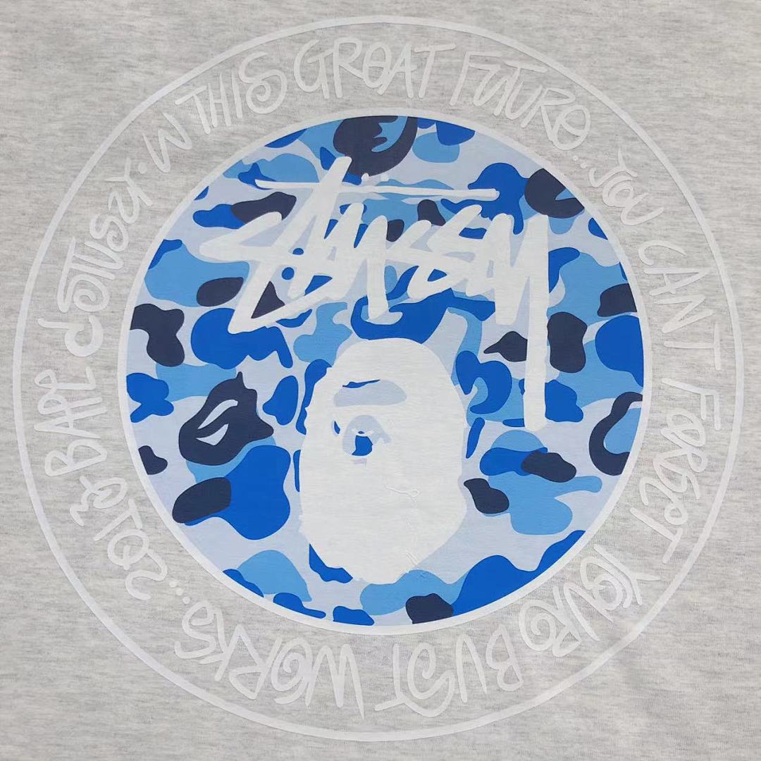 Bape 78 BAPE STUSSY T-SHIRT 411181642 (Im 170Cm 57Kg I Wear Size S In The Phot) - Image 24