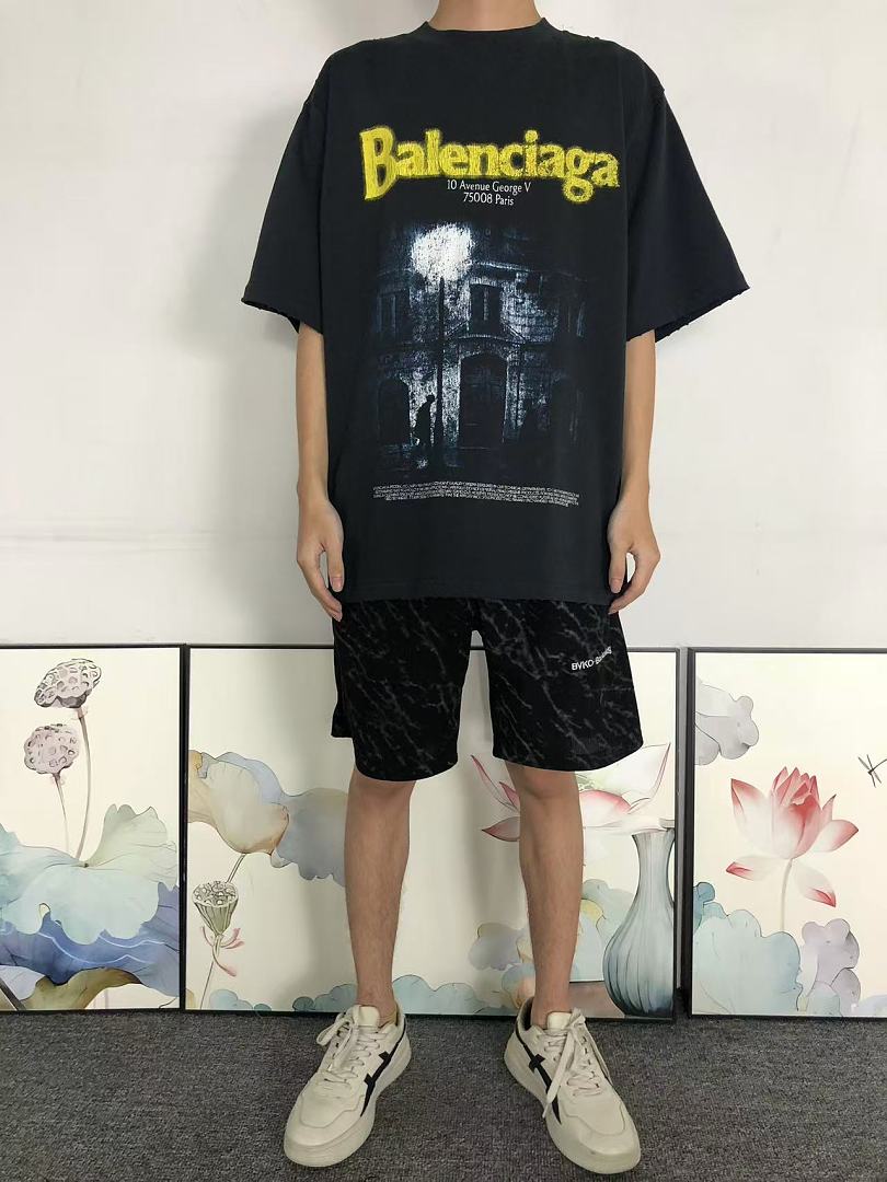 Balenciaga 139 B⭐L⭐⭐⭐IA⭐A T-SHIRT 42062006163 (Im 170Cm 60Kg I Wear Size XS In The Phot) - Image 3
