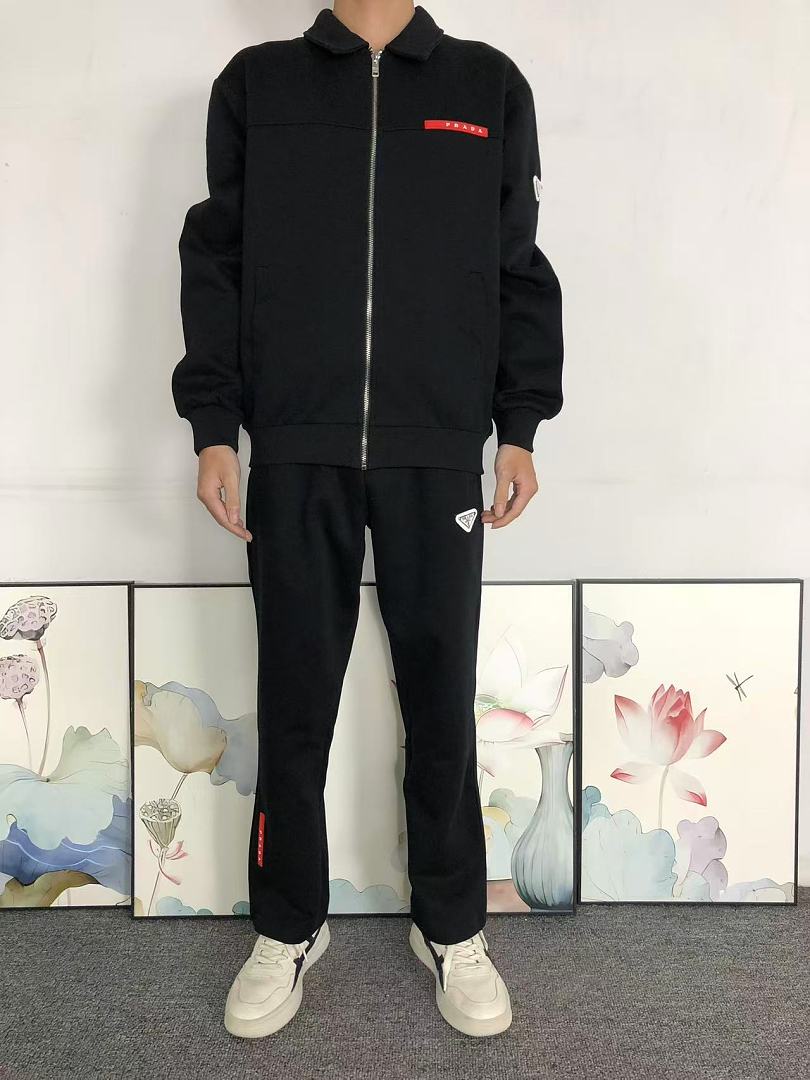 Prada 398 P⭐A⭐A HOODIE TROUSERS 52090307147 (Im 170Cm 60Kg I Wear Size M In The Phot) - Image 4