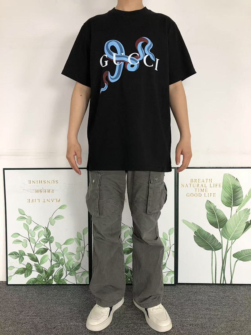 Gucci 115 G⭐C⭐I T-SHIRT 41361860 (Im 170Cm 55Kg I Wear Size L In The Phot) - Image 3