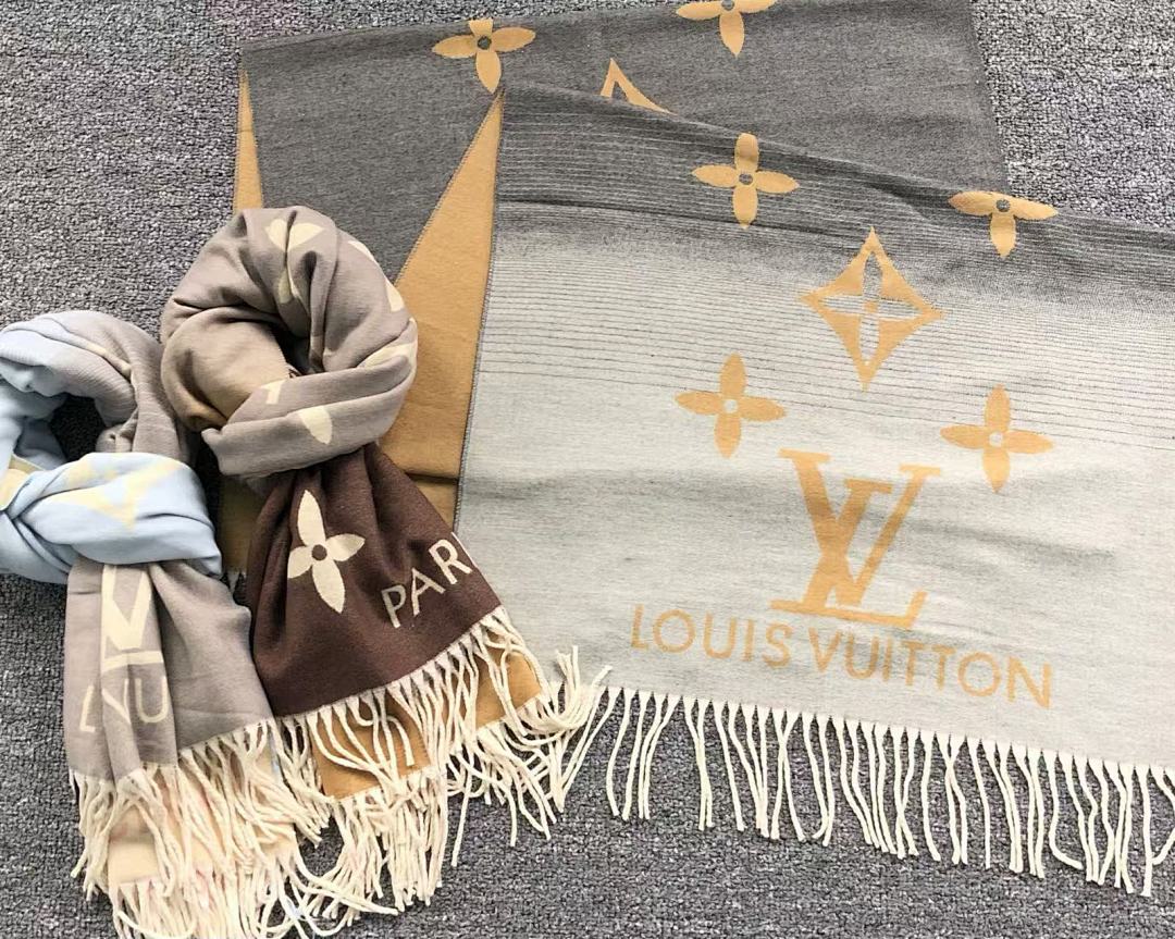 Louis Vuitton 85 L⭐ SCARF 218090376 (Long 186CM* Wide 63CM*) - Image 4