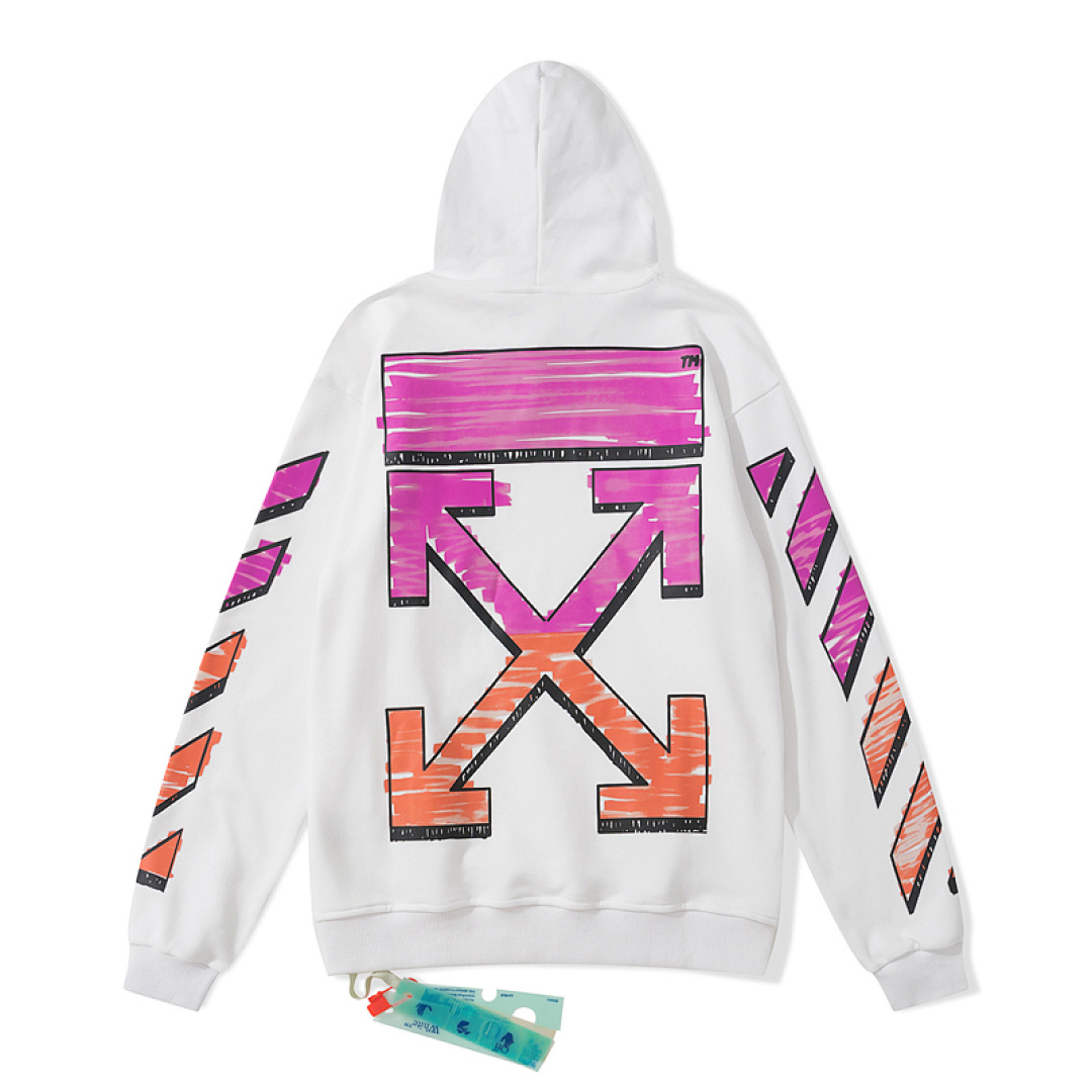 Off-White 116 OFF-WHITE (WHITE HOODIE) - Image 7