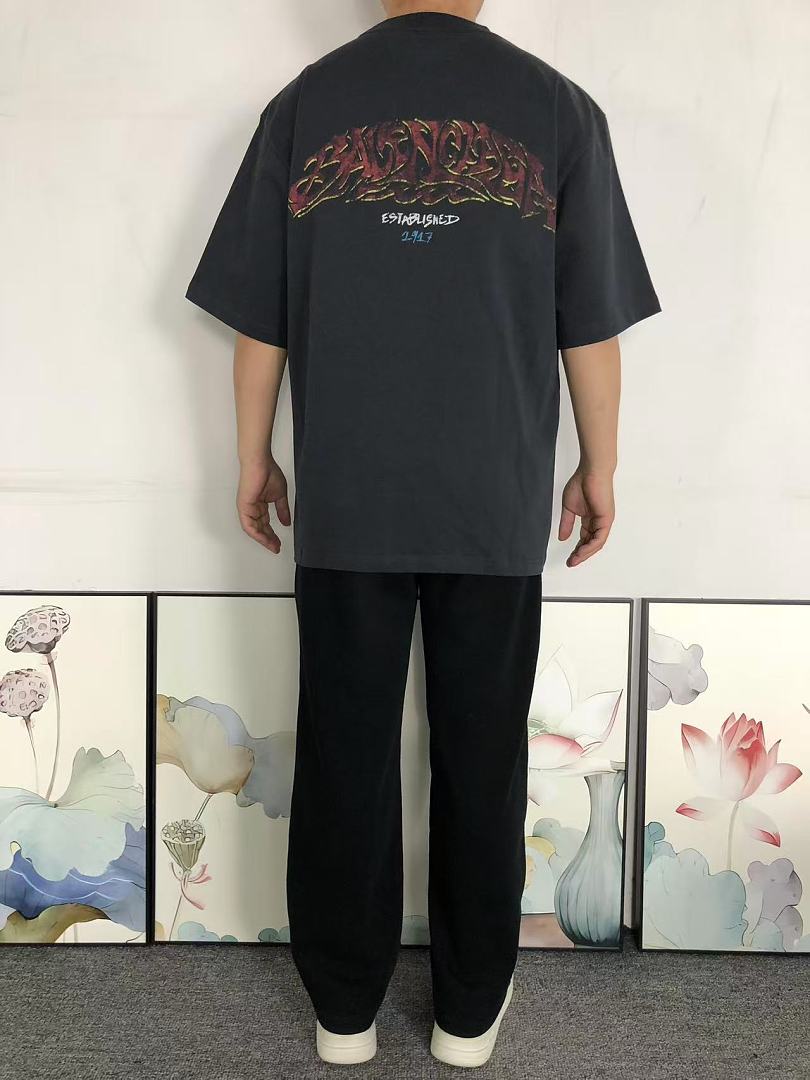 Balenciaga 125 B⭐L⭐⭐⭐IA⭐A T-SHIRT 42042012163 (Im 170Cm 60Kg I Wear Size XS In The Phot) - Image 4