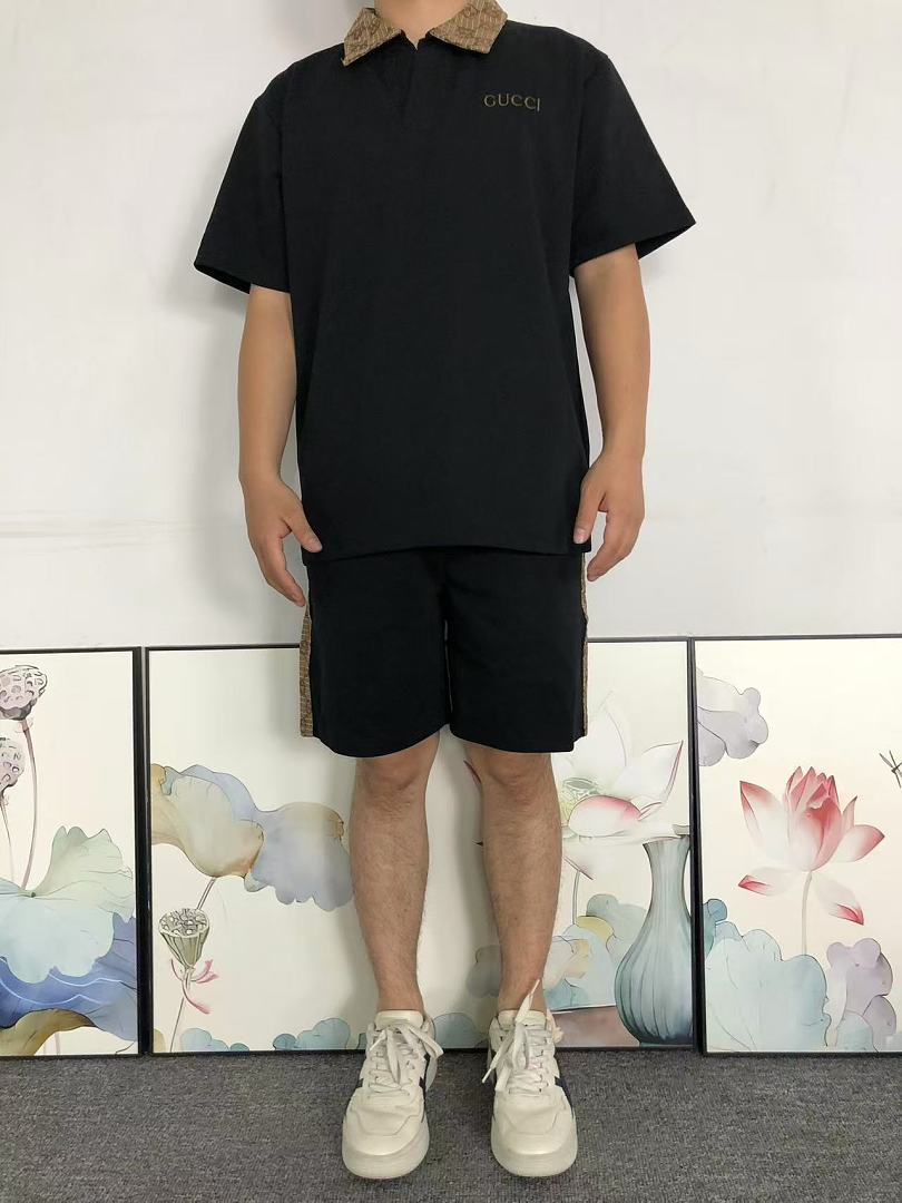 Gucci 218 G⭐C⭐I POLO SHORTS 5260207147 (Im 170Cm 60Kg I Wear Size L In The Phot) - Image 4