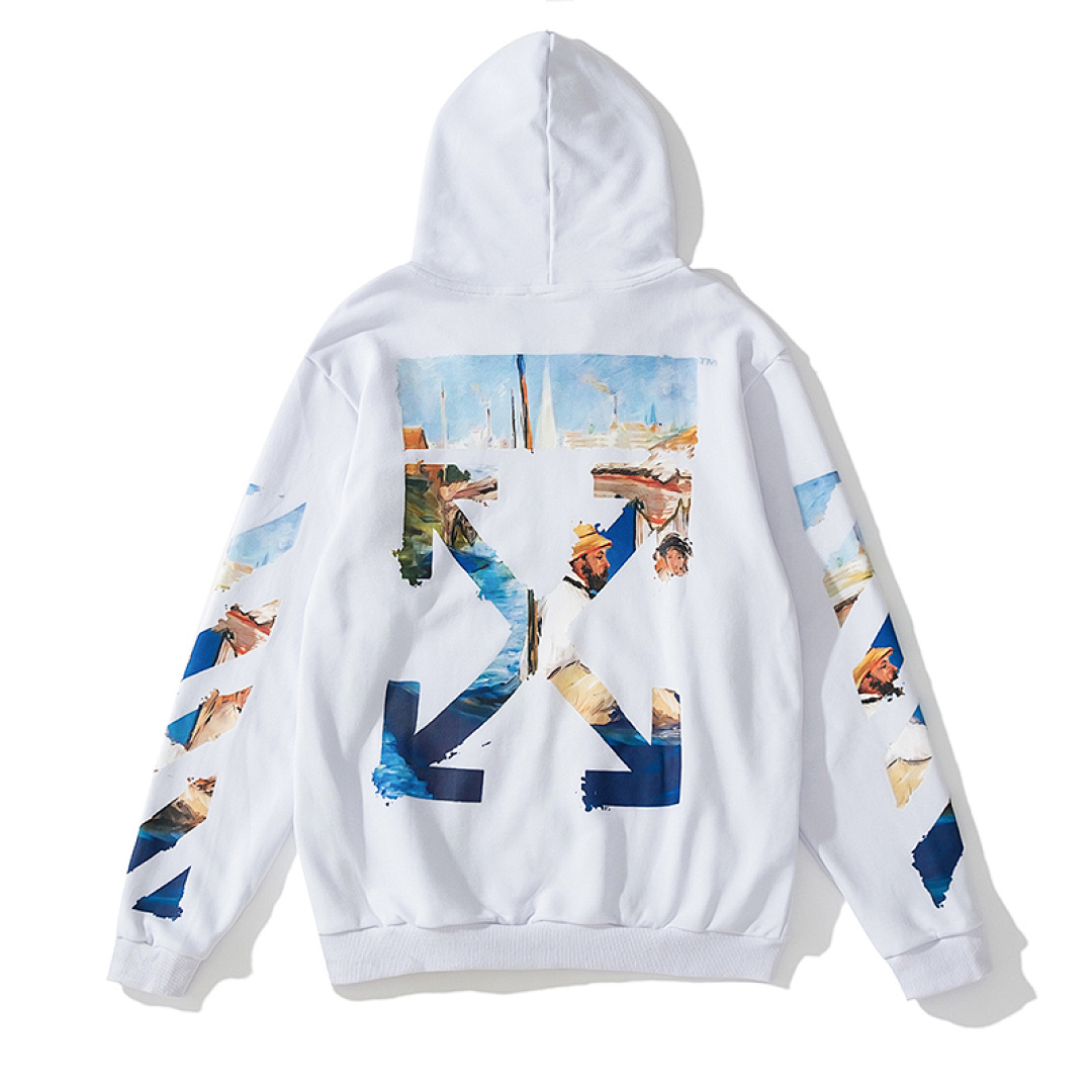 Off-White 135 OFF-WHITE (WHITE HOODIE) - Image 6