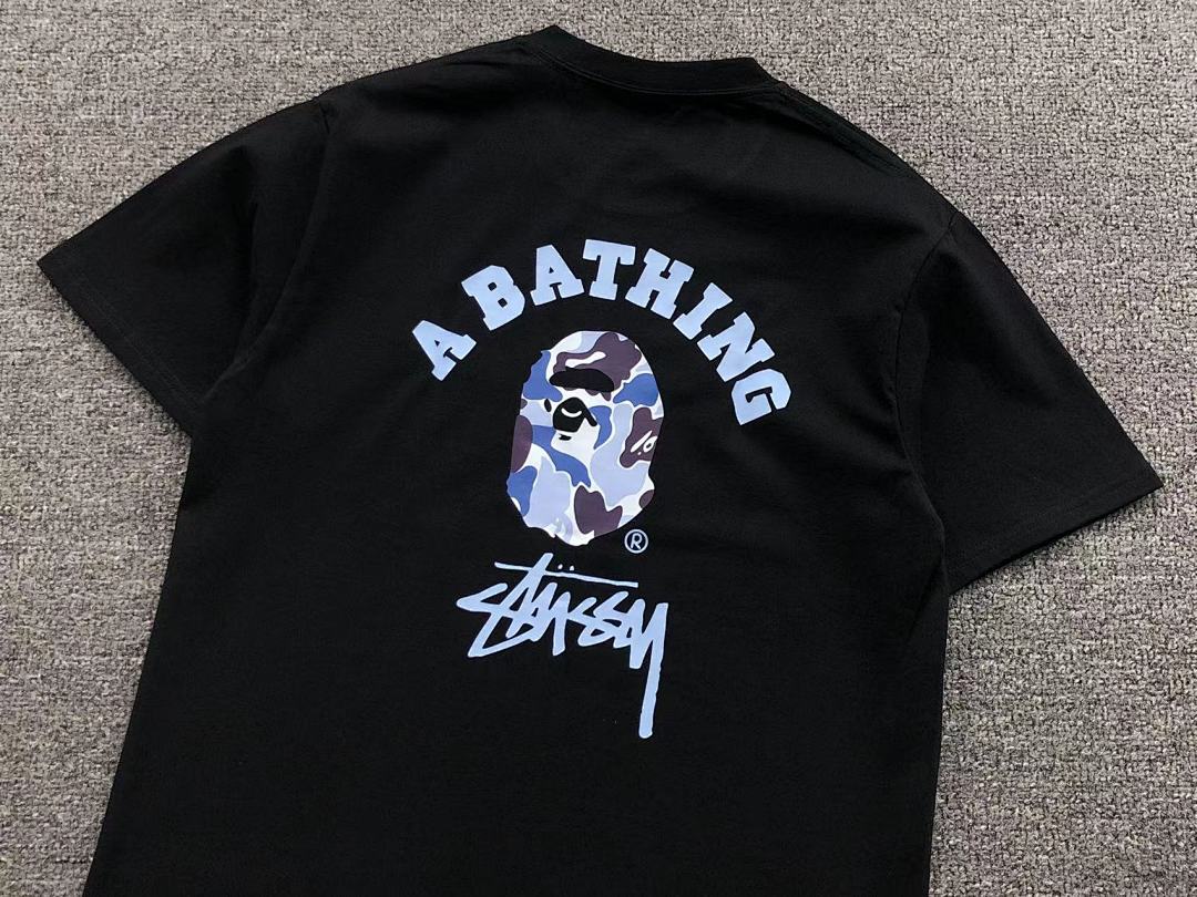 Bape 79 BAPE STUSSY T-SHIRT 411182642 (Im 170Cm 57Kg I Wear Size S In The Phot) - Image 15