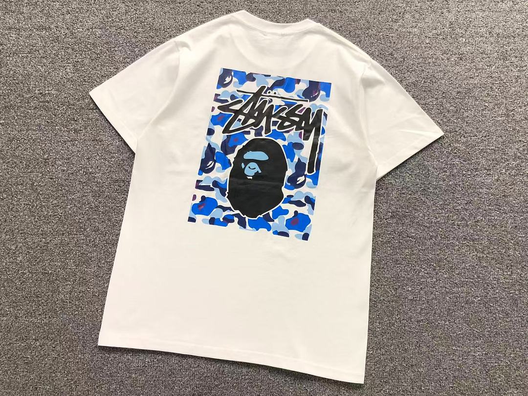 Bape 82 BAPE STUSSY T-SHIRT 4206100298 (Im 170Cm 60Kg I Wear Size M In The Phot) - Image 7