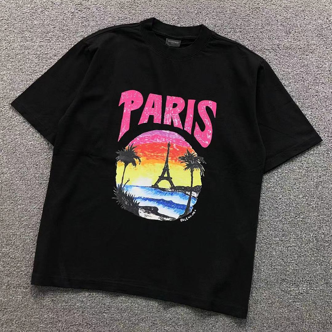 Balenciaga 118 B⭐L⭐⭐⭐IA⭐A T-SHIRT 42032405163 (Im 170Cm 60Kg I Wear Size XS In The Phot)