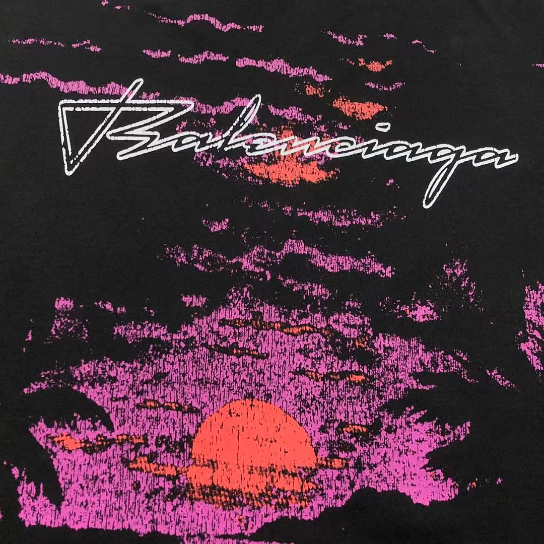 Balenciaga 129 B⭐L⭐⭐⭐IA⭐A T-SHIRT 3207090821 (Im 170Cm 60Kg I Wear Size M In The Phot) - Image 9