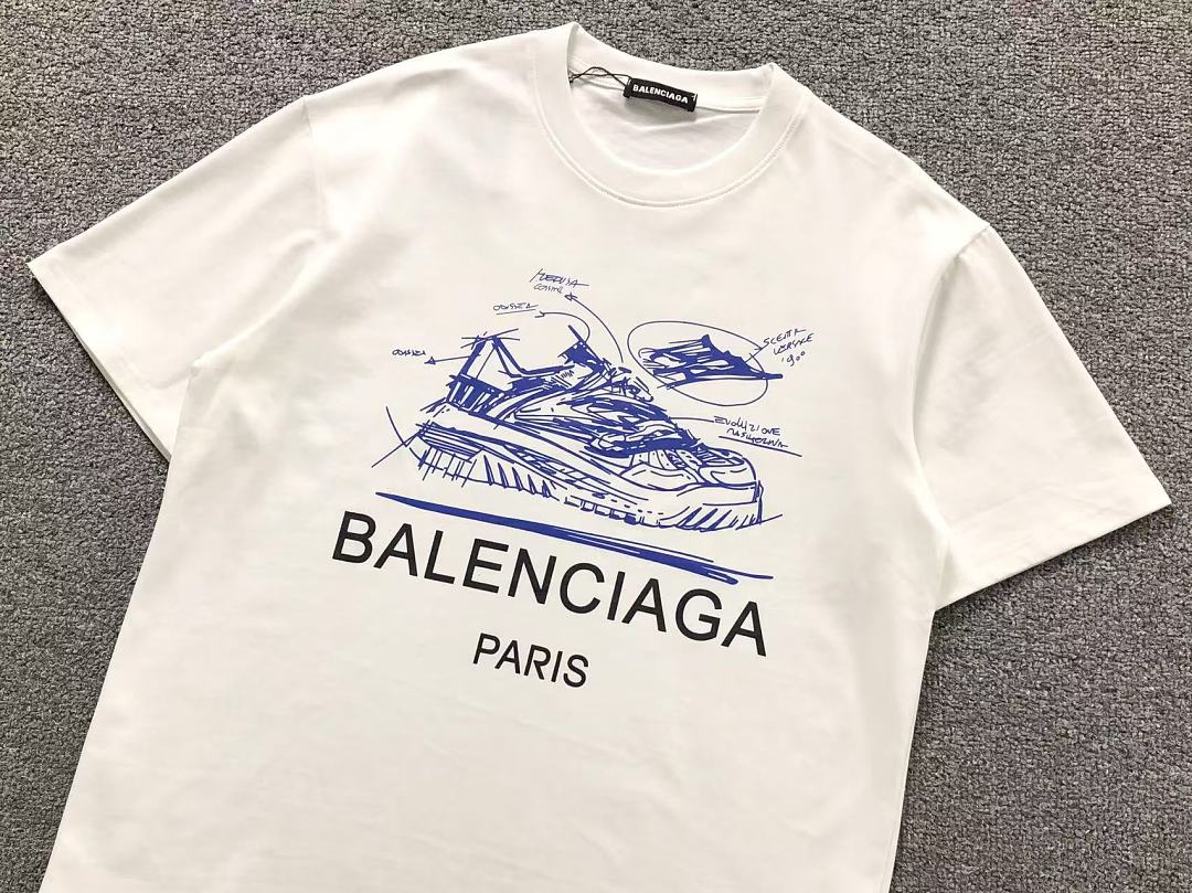 Balenciaga 108 B⭐L⭐⭐⭐IA⭐A T-SHIRT 5250606147 (Im 170Cm 60Kg I Wear Size M In The Phot) - Image 8