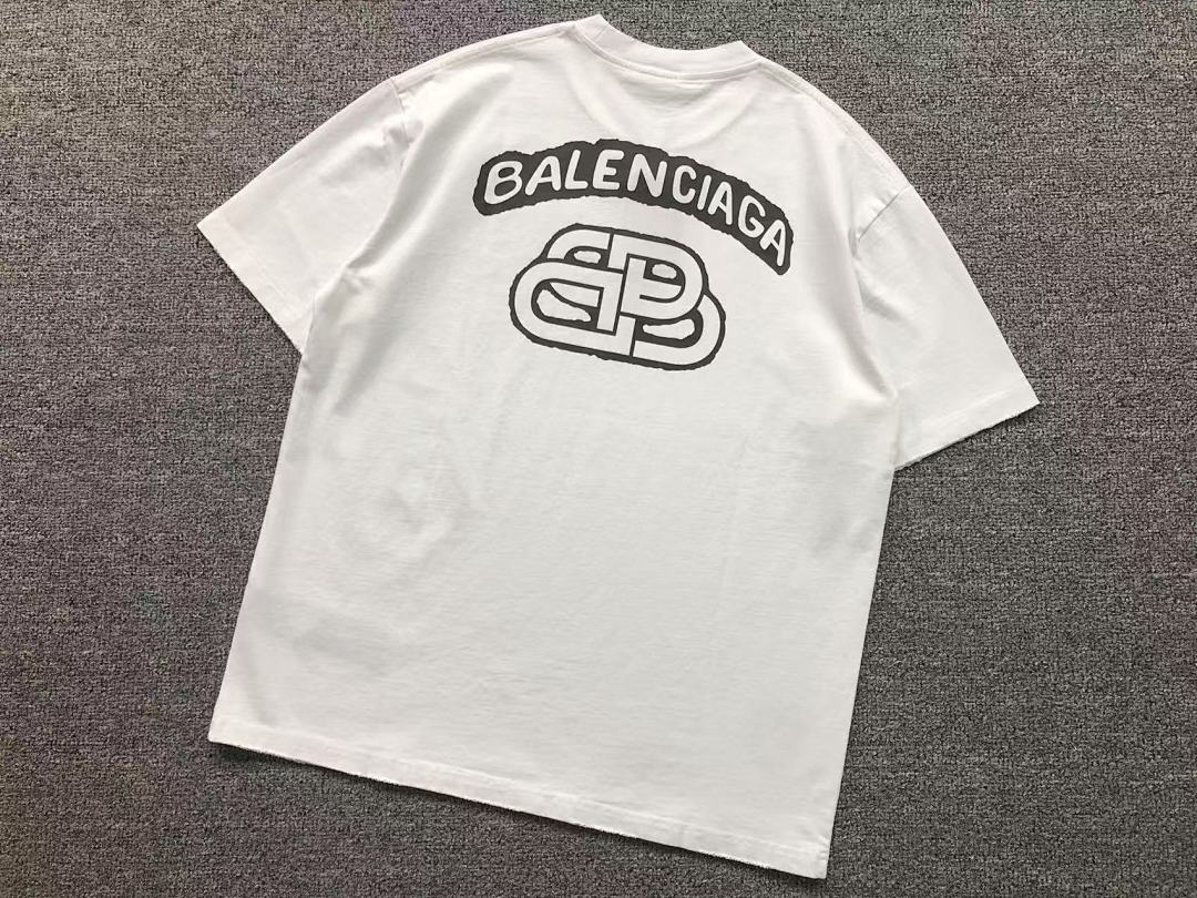 Balenciaga 98 B⭐L⭐⭐⭐IA⭐A T-SHIRT 3203070103 (Im 170Cm 60Kg I Wear Size M In The Phot) - Image 8
