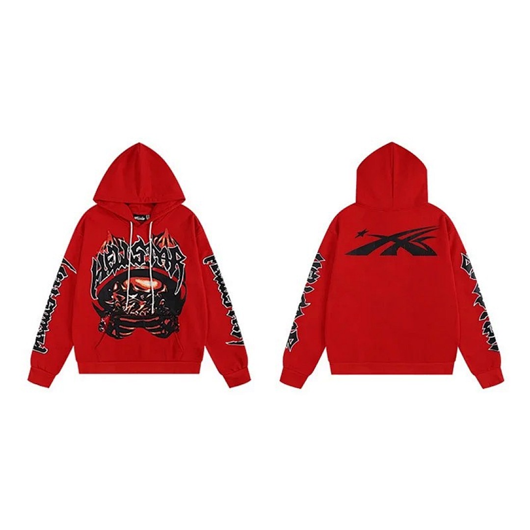 Christian Louboutin H,S Retro Letter Print Hooded Sweatshirt - Image 24