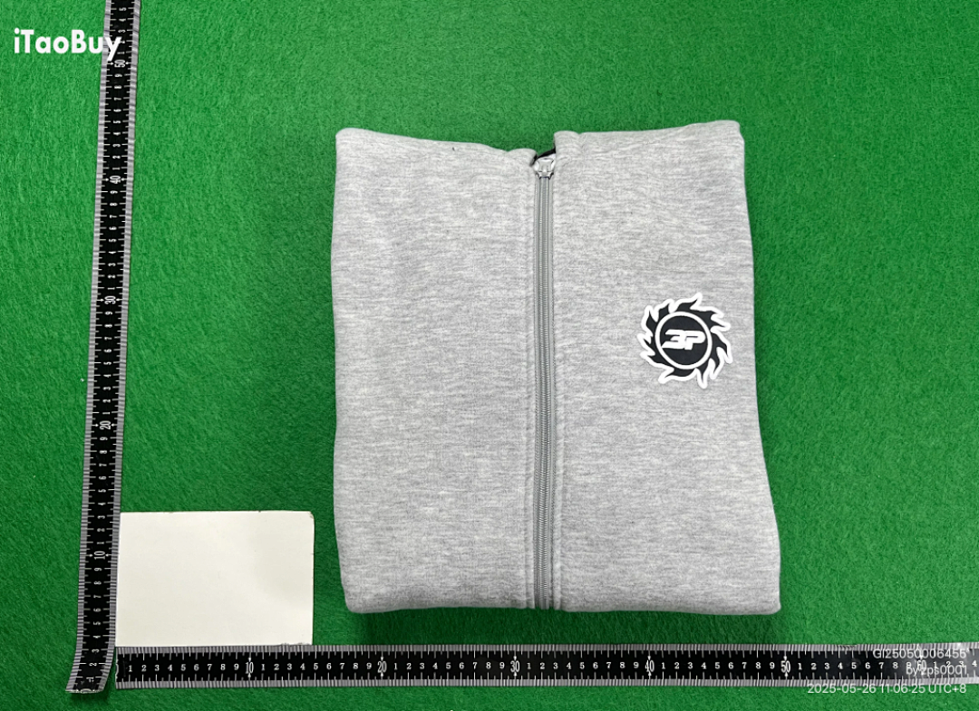 Christian Louboutin B.P, Foamed Letter And Fleece Zipper Sweatshirt - Image 2