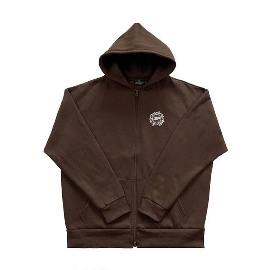 Christian Louboutin B.P, Foamed Letter And Fleece Zipper Sweatshirt - Image 14