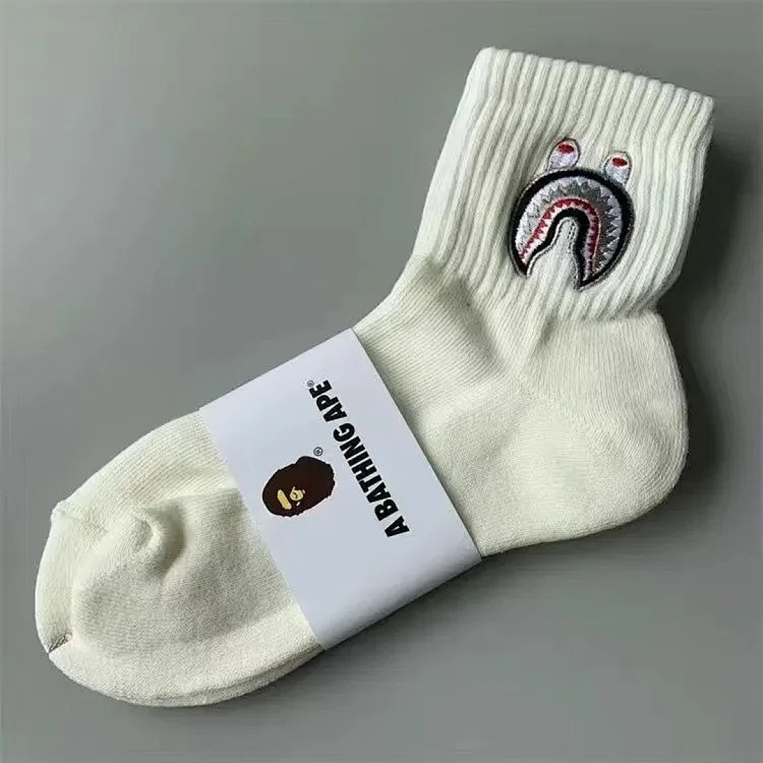 Other B.A.P.E Embroidered-Label Cotton Mid-Barrel Heavy Fashion Sports Stockings - Image 17