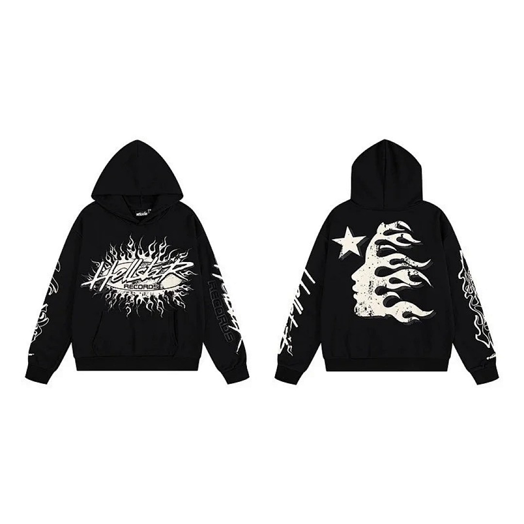 Christian Louboutin H,S Retro Letter Print Hooded Sweatshirt - Image 49