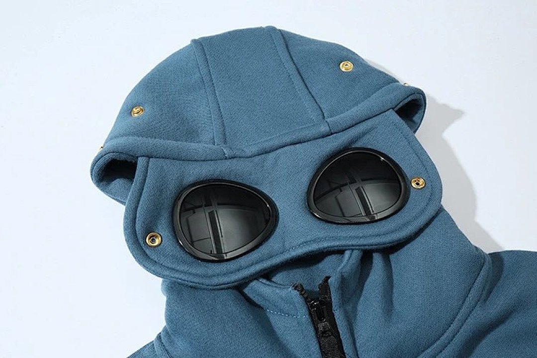 Christian Louboutin C,P New Couple's Hoodie With Round Lenses And Zipper - Image 22