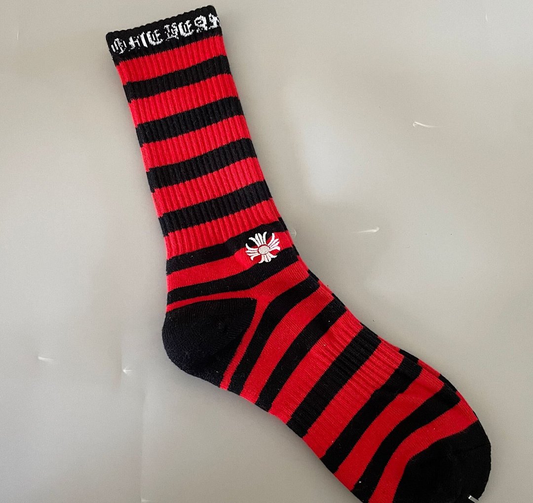 Other C.H.R.O.M.E H.E.A.R.T.S Towel Bottom Red Embroidered Socks - Image 26