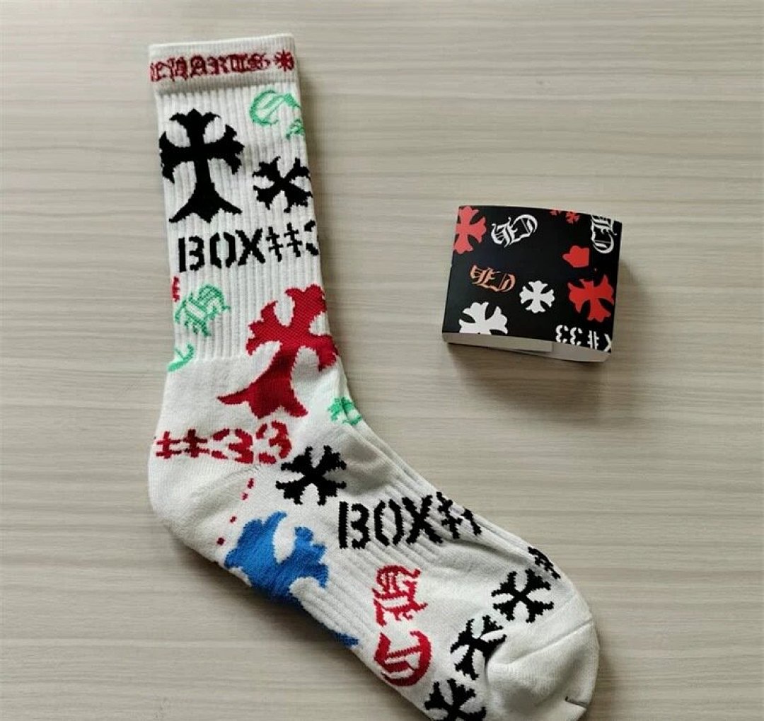 Other C.H.R.O.M.E H.E.A.R.T.S Towel Bottom Red Embroidered Socks - Image 17