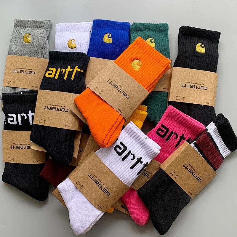 Car.H.A..R.T.T Mid-Tube Gold Label Embroidery Cotton Sports Stockings Fashion Br.A.N.D, photo 1