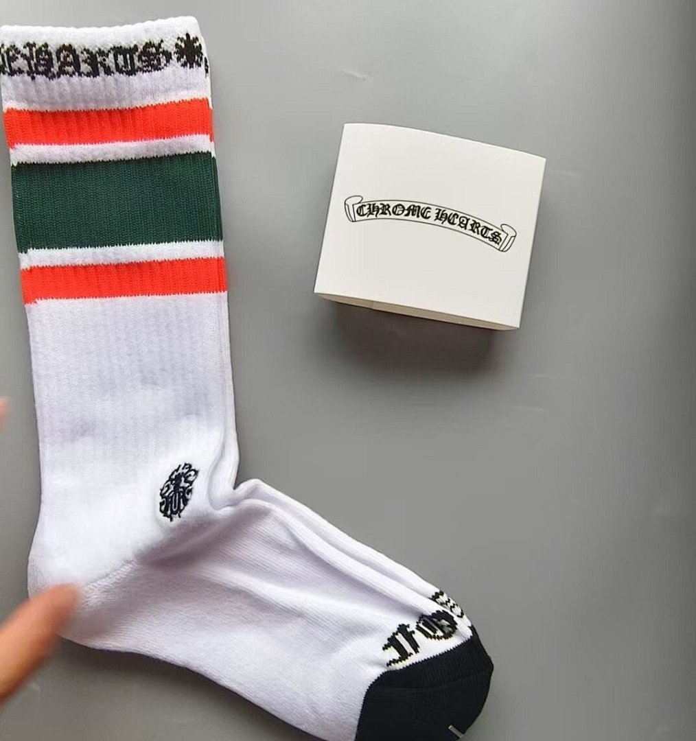 Other C.H.R.O.M.E H.E.A.R.T.S Towel Bottom Red Embroidered Socks - Image 10