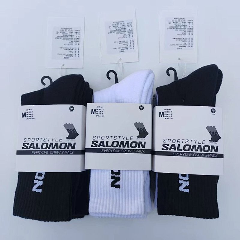 S.A.Lo.M.On Mountain Socks Fleece Sole Cotton High Mens Womens, photo 1