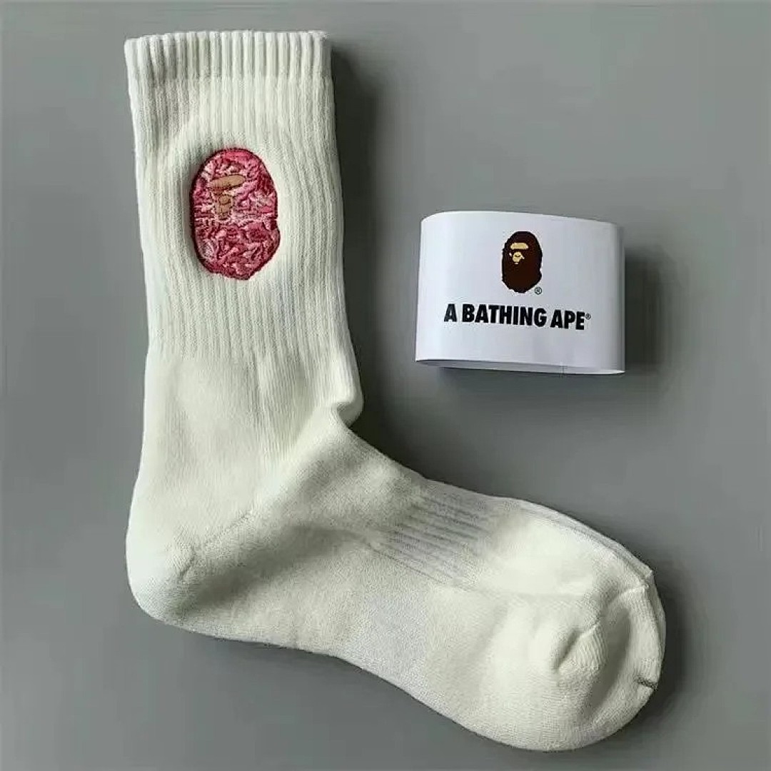 Other B.A.P.E Embroidered-Label Cotton Mid-Barrel Heavy Fashion Sports Stockings - Image 28