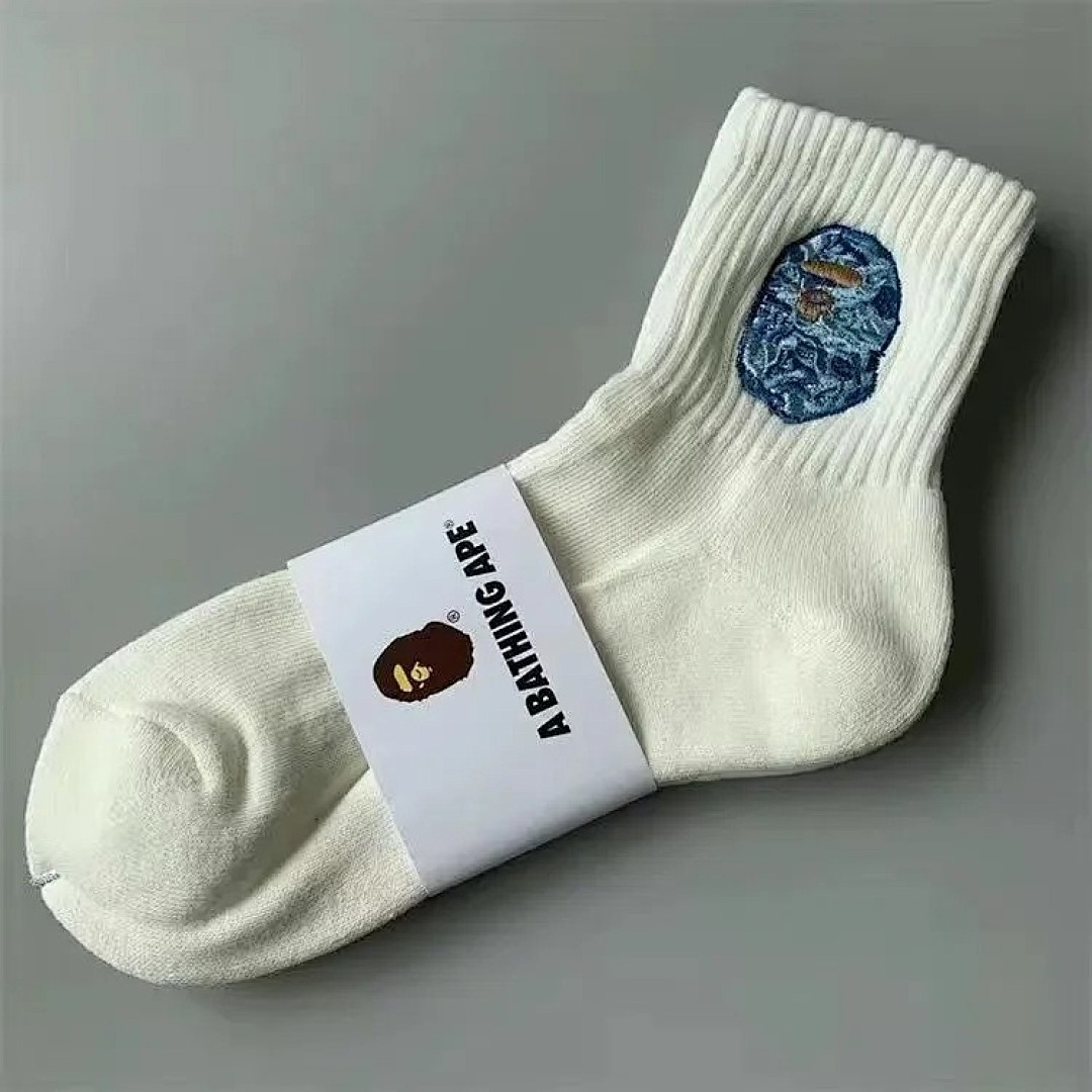 Other B.A.P.E Embroidered-Label Cotton Mid-Barrel Heavy Fashion Sports Stockings - Image 12