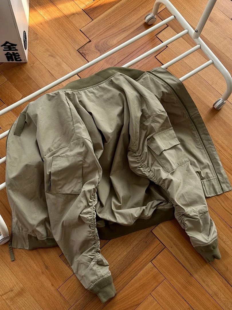 Christian Louboutin Car WIP Lightweight Flight Military Wind Jacket - Image 9