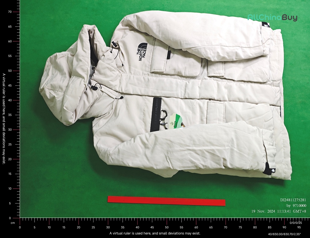 Christian Louboutin TNF Multi-Pocket Cargo Hooded Down Jacket - Image 2
