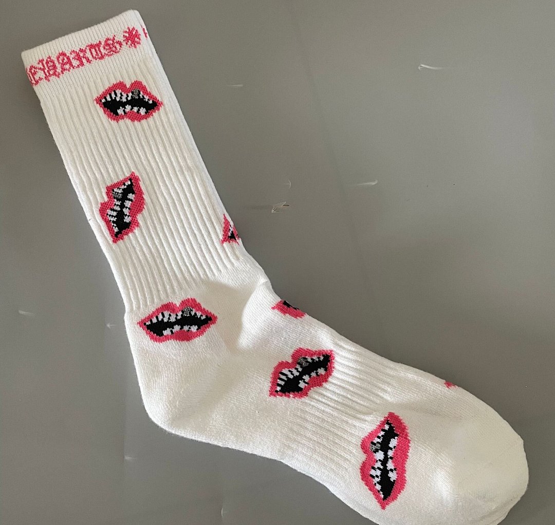 Other C.H.R.O.M.E H.E.A.R.T.S Towel Bottom Red Embroidered Socks - Image 28