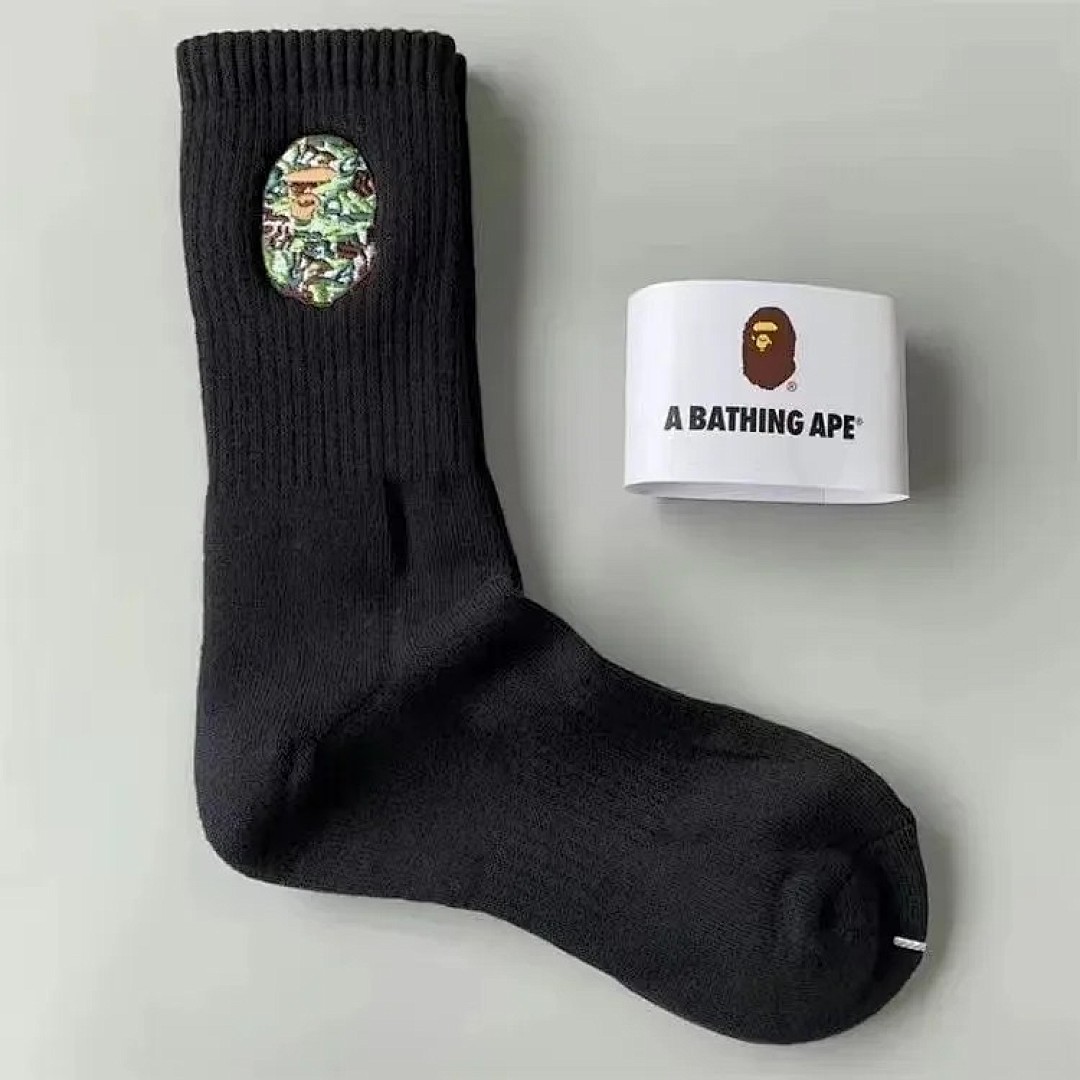 Other B.A.P.E Embroidered-Label Cotton Mid-Barrel Heavy Fashion Sports Stockings - Image 24